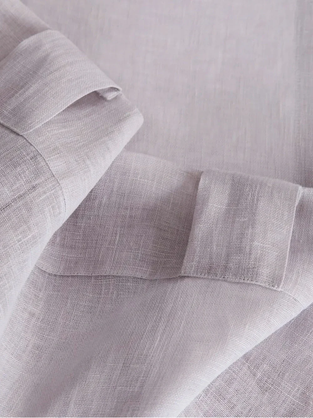 Quince European Linen Sheer Curtains Set of 2 Cloud 48x96